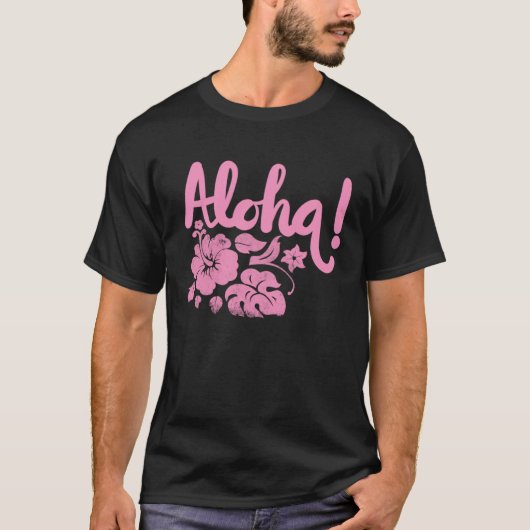 Hawaii Aloha Hibiscus Hawaiian Party 4 T-shirt (Voorkant)