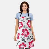 Hawaii Aloha Hibiscus Schort (Gedragen)