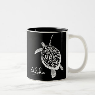 Hawaii Aloha Honu Turtle Tweekleurige Koffiemok
