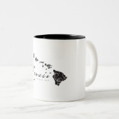 Hawaii Aloha Islands Tweekleurige Koffiemok (Voorkant rechts)