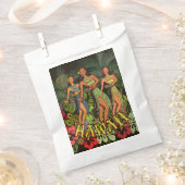 Hawaii Aloha Palm Hula Art Design Bedankzakje (Geknipt)