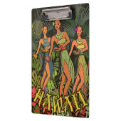 Hawaii Aloha Palm Hula Art Design Klembord (Links)