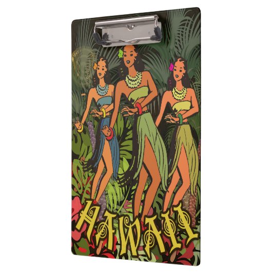 Hawaii Aloha Palm Hula Art Design Klembord (Links)