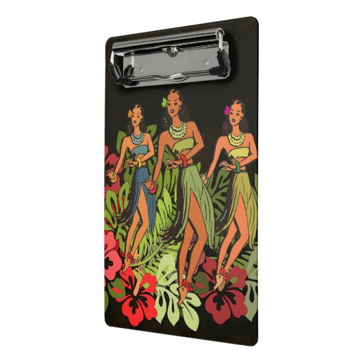 Hawaii Aloha Palm Hula Art Design Mini Klembord (Angled2)