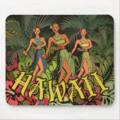 Hawaii Aloha Palm Hula Art Design Muismat (Voorkant)