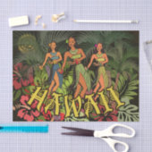 Hawaii Aloha Palm Hula Art Design Tissuepapier (Craft)