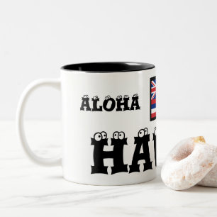 Hawaii Aloha Paradise Two Tone Mok van Janz