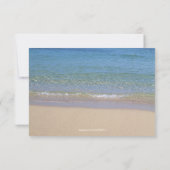 Hawaii Aloha Plumeria Flower Beach Wedding RSVP (Achterkant)