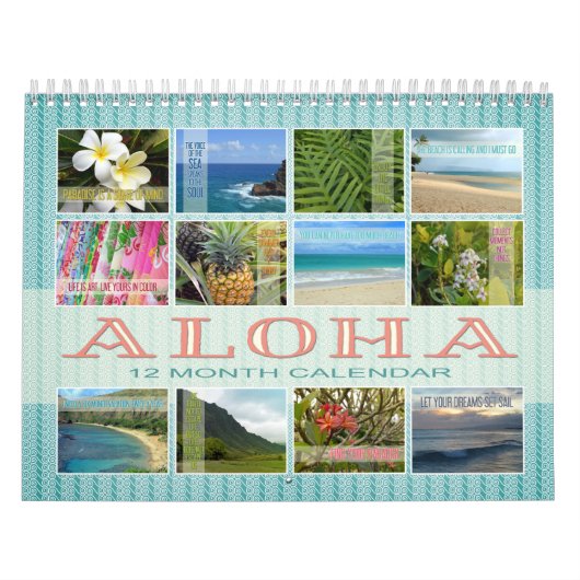 Hawaii Aloha Quotations/Fotografie Kalender (Hoes)