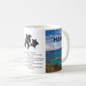 Hawaii Aloha-schildpadden Koffiemok (Voorkant rechts)