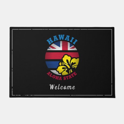 HAWAII ALOHA STATE FLAG DEURMAT (Voorkant)