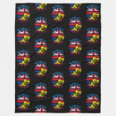 HAWAII ALOHA STATE FLAG FLEECE DEKEN (Voorkant)