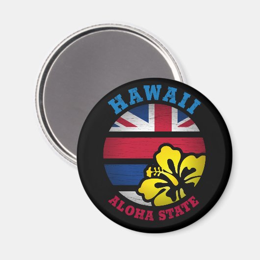 HAWAII ALOHA STATE FLAG MAGNEET (Voorkant / Achterkant)