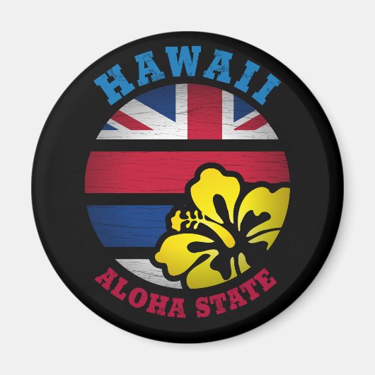 HAWAII ALOHA STATE FLAG MAGNEET (Voorkant)