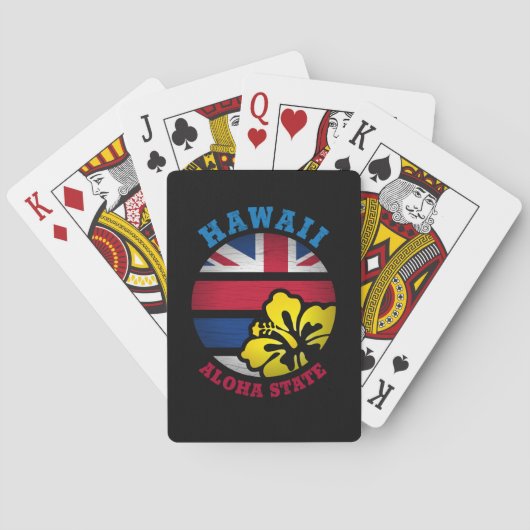 HAWAII ALOHA STATE FLAG POKERKAARTEN (Achterkant)