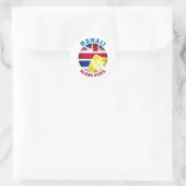 HAWAII ALOHA STATE FLAG RONDE STICKER (Tas)
