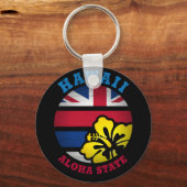 HAWAII ALOHA STATE FLAG SLEUTELHANGER (Voorkant)