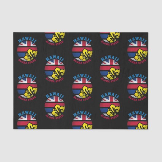 HAWAII ALOHA STATE FLAG TISSUEPAPIER (Voorkant)