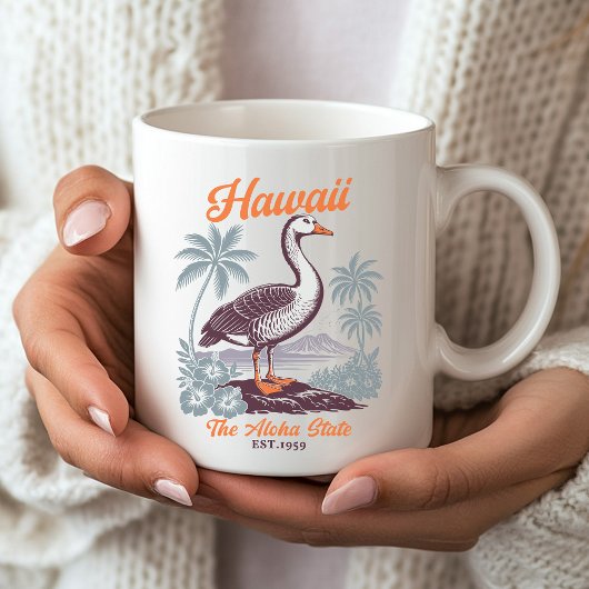 Hawaii Aloha State Goose Graphic Souvenir Koffiemok
