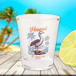 Hawaii Aloha State Goose Souvenir   Shot Glas