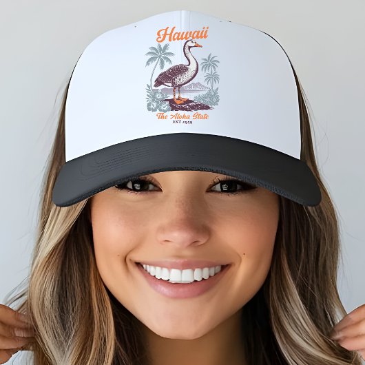 Hawaii Aloha State Tropical Goose Trucker Pet