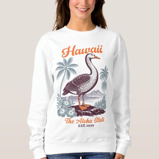 Hawaii Aloha State Tropical Goose Trui (Voorkant)