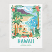 Hawaii Aloha State Verenigde Staten Zomerreizen Briefkaart (Voorkant)