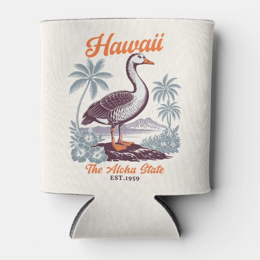 Hawaii Aloha State Wild Goose Design Blikjeskoeler (Voorkant)
