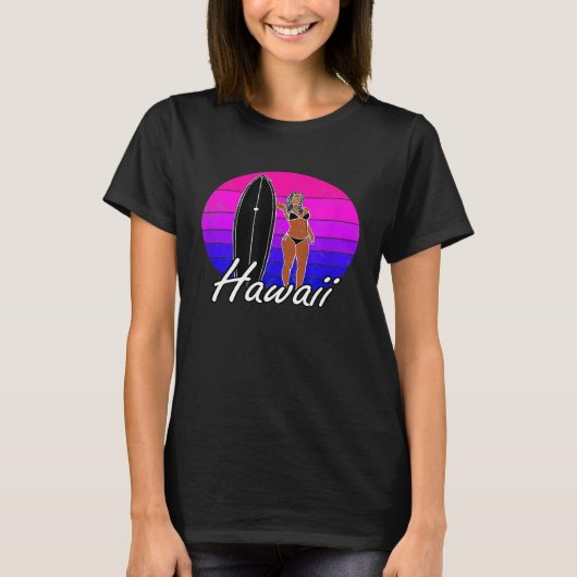 Hawaii Aloha Surfer Surfen Kleding Mannen Vrouwen T-shirt (Voorkant)