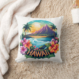 Hawaii Aloha Tropical Beach Bergen Reizen Kussen