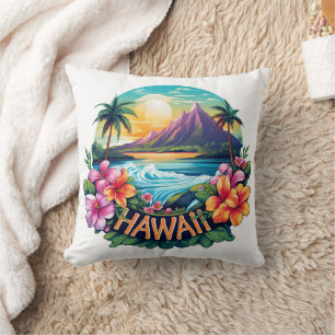 Hawaii Aloha Tropical Beach Bergen Reizen Kussen