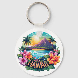 Hawaii Aloha Tropical Beach Bergen Reizen Sleutelhanger