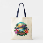Hawaii Aloha Tropical Beach Bergen Reizen Tote Bag (Achterkant)