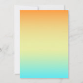 Hawaii Aloha Tropical Floral Flamingo Baby shower Kaart (Achterkant)