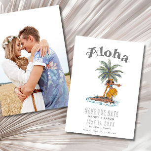 Hawaii Aloha Trouwbestemming Foto Save The Date