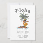 Hawaii Aloha Trouwbestemming Foto Save The Date (Voorkant)