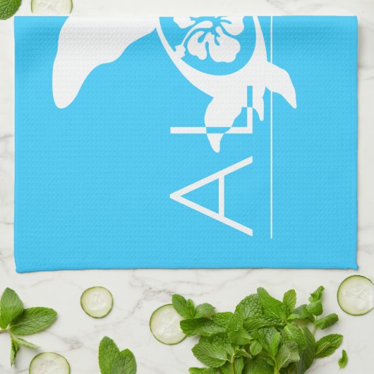 Hawaii - Aloha Turtle Theedoek (Gevouwen)