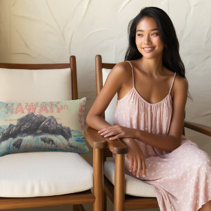 Hawaii Aloha Vibes -  Briefkaart & Waterverf Buitenkussen