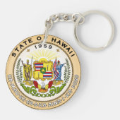 Hawaii: Amerikaanse vlag Sleutelhanger (Achterkant)