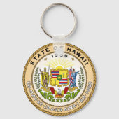 Hawaii: Amerikaanse vlag Sleutelhanger (Voorkant)