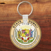 Hawaii: Amerikaanse vlag Sleutelhanger (Voorkant)