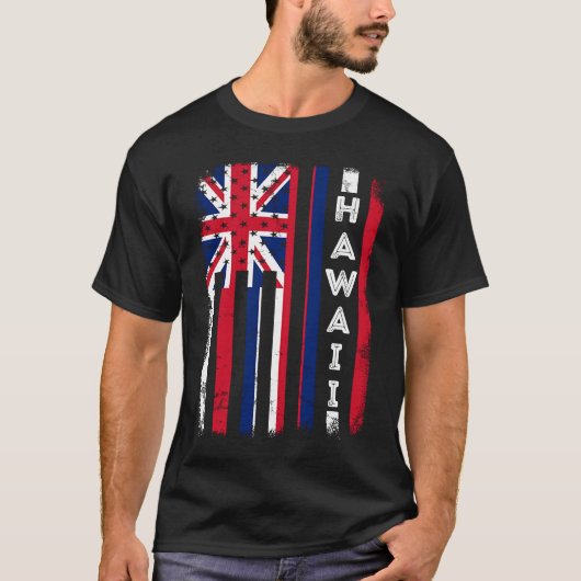 Hawaii - Amerikaanse vlaggenstaat van de vlag van  T-shirt (Voorkant)
