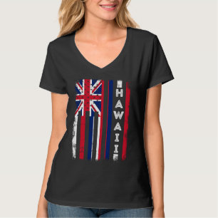 Hawaii - Amerikaanse vlaggenstaat van de vlag van T-shirt