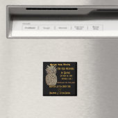 Hawaii Ananas Sla de datum op Magneet (Insitu (Vaatwasser))