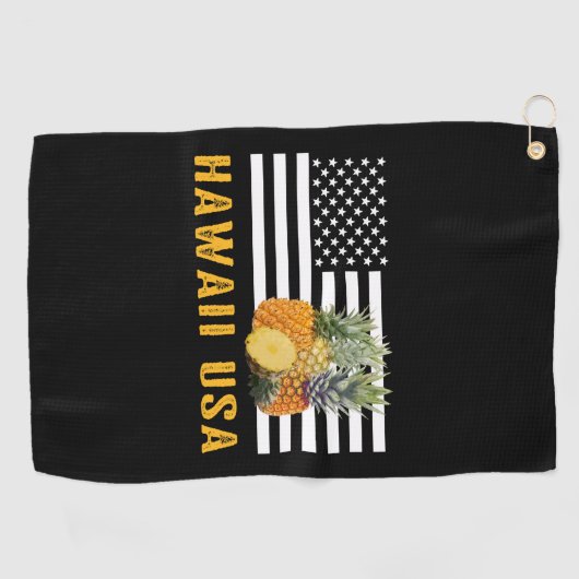 Hawaii, ananassen golfhanddoek (Horizontaal)