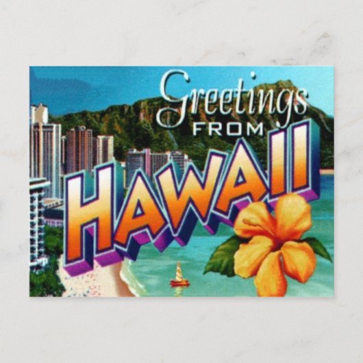 Hawaii Ansichtkaart Briefkaart (Voorkant)