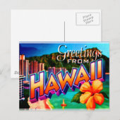 Hawaii Ansichtkaart Briefkaart (Voorkant / Achterkant)