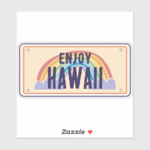 HAWAII AUTO BORD GENIET VAN HAWAÏ STICKER