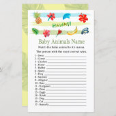 Hawaii Baby Animals Name Game (Voorkant / Achterkant)