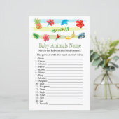 Hawaii Baby Dieren Naam Game (Staand voorkant)